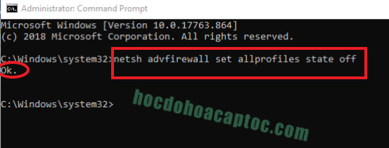 Cách bật tắt tường lửa windown