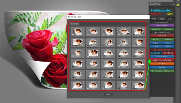 Hiệu ứng bo viền 3D