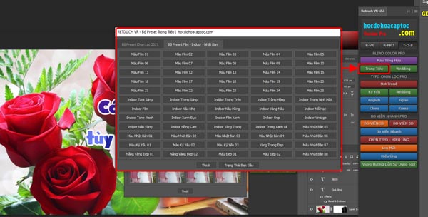 Các Preset lend màu cực đẹp