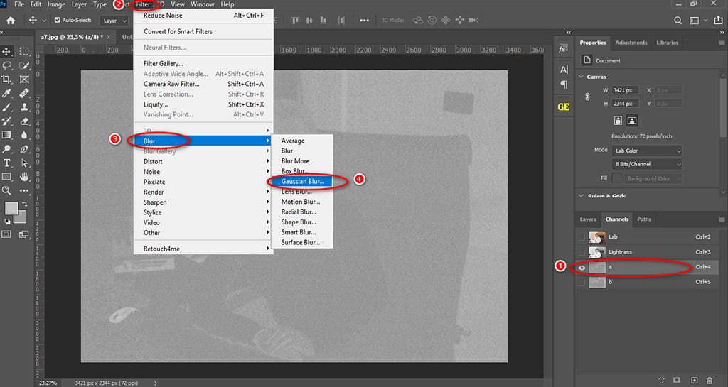 cách làm nét ảnh trong photoshop