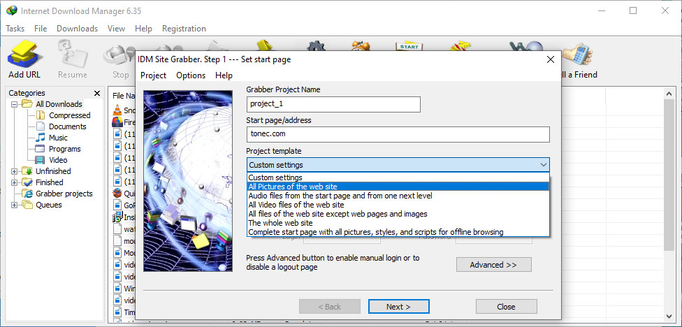 tai internet download manager mien phi moi nhat 26638 8 Trình quản lý tải xuống Internet Grabber