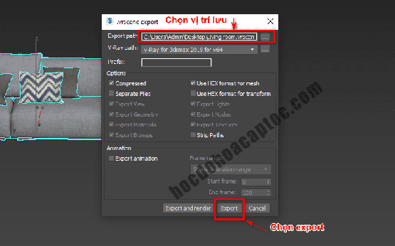 Hướng dẫn xuất file từ 3ds max sang Sketchup