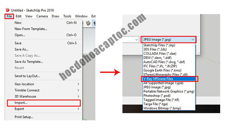 Hướng dẫn xuất file từ 3ds max sang Sketchup