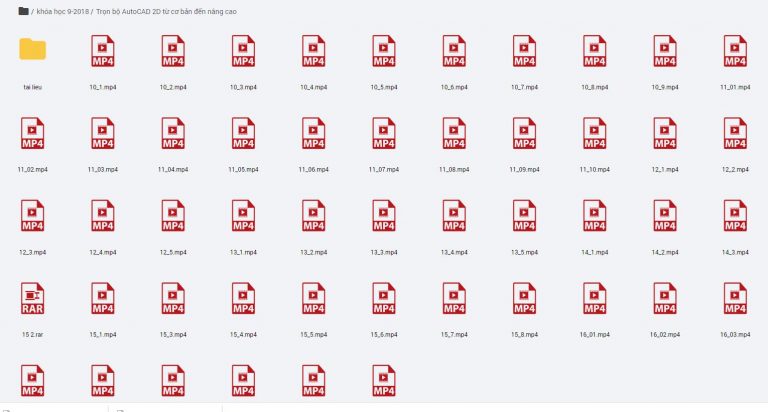 chia se video khoa hoc autocad chi tiet tu co ban den nang cao