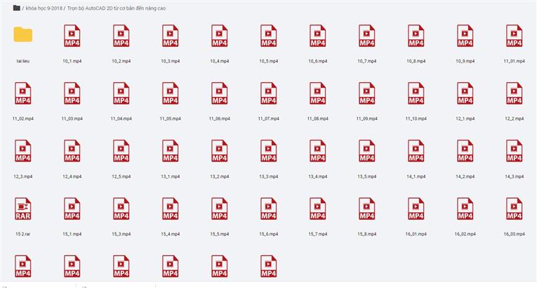 chia se video khoa hoc autocad chi tiet tu co ban den nang cao