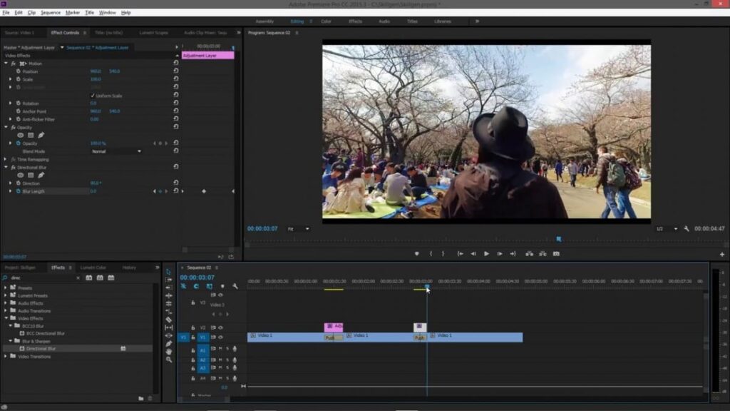 Nội dung của chương trình học edit video