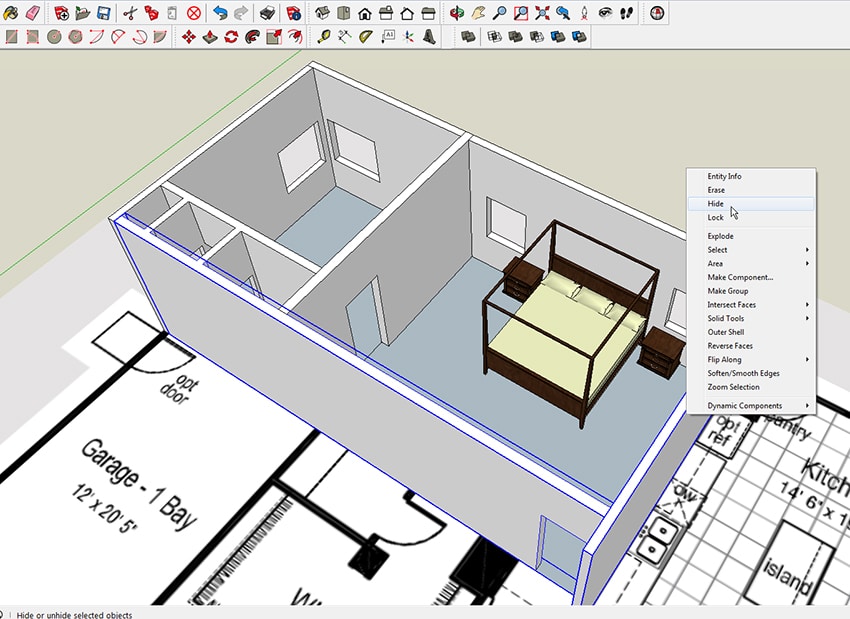 h22 2 Học Sketchup khá thuận tiện và dễ dàng