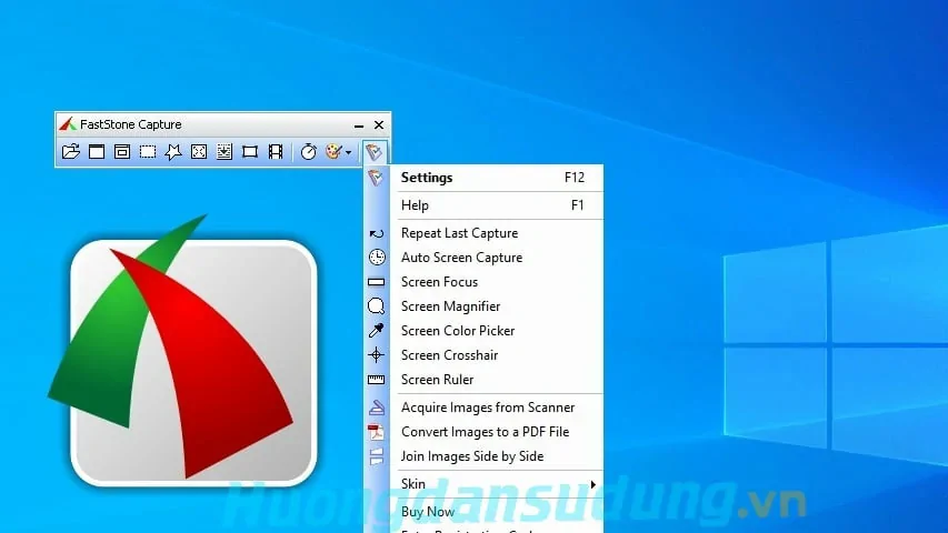 Bộ công cụ quay video màn hình bằng fastone capture