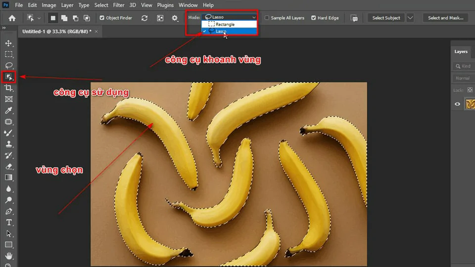 Cách đổi màu background trong photoshop