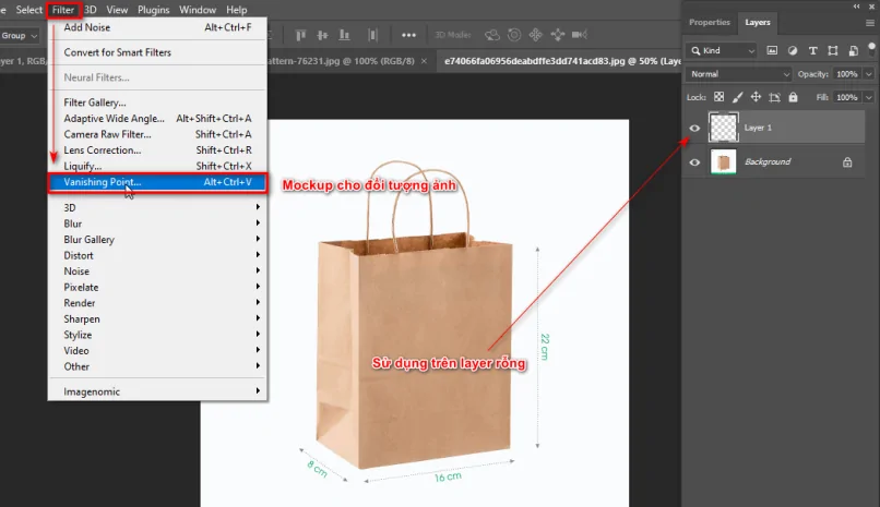 Cách mockup túi đơn giản trong photoshop