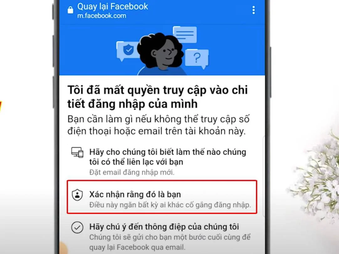 Cách lấy lại tài khoản facebook