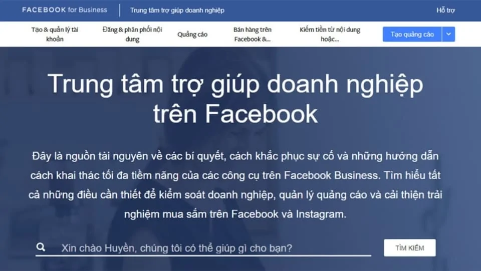 ;iên hệ với Facebook vào các ngày từ thứ 2 đến thứ 5