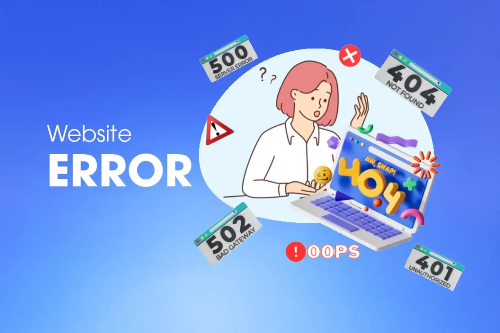 Tổng hợp các mã lỗi website